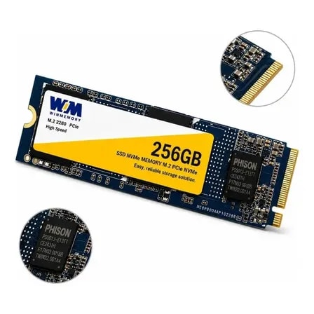 Imagem do Nvme M 2 256gb Winmemory Leitura 2300mb S Gravacao 1100mb S Azul