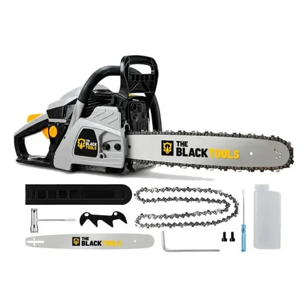 Imagem do Motosserra A Gasolina 18 Pol Profissional 54 5cc Sabre 55cm Cinza E Preto