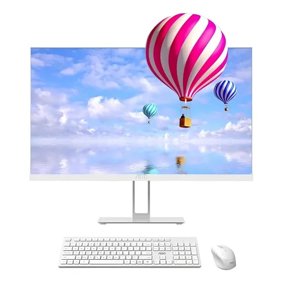 Imagem do Computador All In One Aoc Intel I5 23 8 Ddr3 Ssd Teclado Mouse