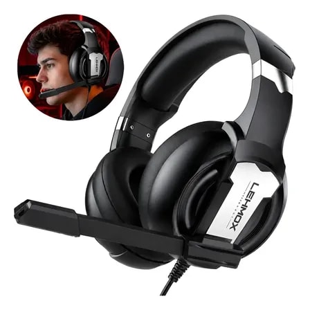 Imagem do Fone De Ouvido Gamer Headset Microfone P2 Hyper Gt Lehmox Preto