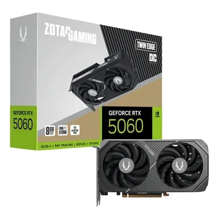Imagem do Placa De Video Zotac Rtx 5060 Twin Edge Oc 8gb Gddr7 128 Bit