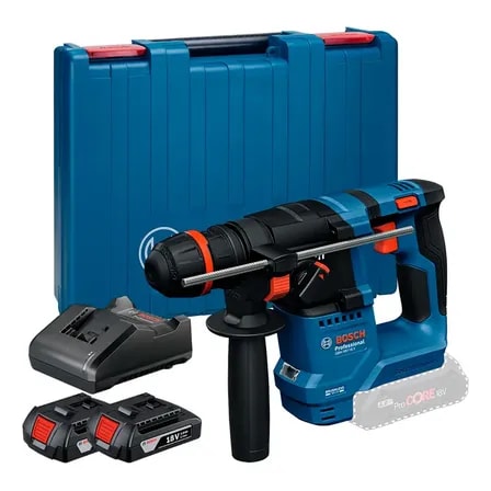 Imagem do Martelete Perfur Rompedor Gbh Bosch 2bat 2a Bivolt Azul 18v
