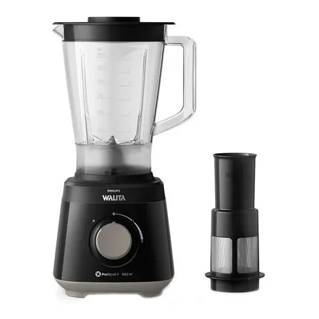 Imagem do Liquidificador Philips Walita 600w 2 Velocidade Tritura Gelo Preto 127v