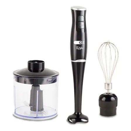 Imagem do Mixer Turbo Chef 3 Em 1 Misturador 250w Triturador Sem Fio Preto 220v