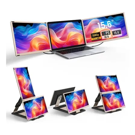 Imagem do Monitor Portatil Duplo 15 6 Tipo C Fhd 1080p Hdmi 60hz