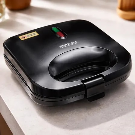 Imagem do Sanduicheira Grill Eletrica 2 Em 1 750w 220v Prensa Dupla Preto 127v