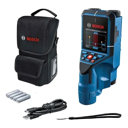 Imagem do Detector Scan Materiais Pvc Agua D Tect200c Bosch 06010816g0 Azul Vermelho