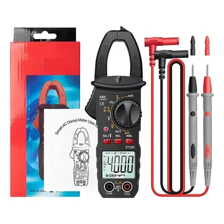 Imagem do Alicate Amperimetro Digital Inteligente Kit Multimetro Digital Amperimetro Alicate Portatil Sonoro Kit Alicate Amperimetro Detector 600v