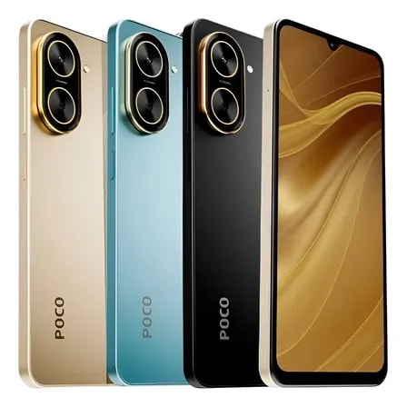 Imagem do Celular Xiaomi Poco C71 Dual Sim 128gb Global 4 4gb Ram Cor Dourado Claro