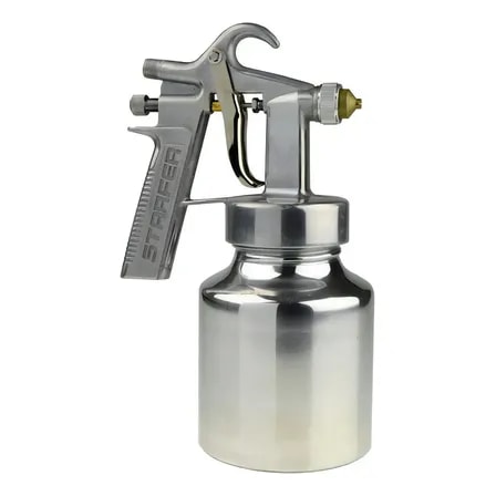 Imagem do Pistola De Pintura Profissional Retoque Automotivo Succao 527 Prata
