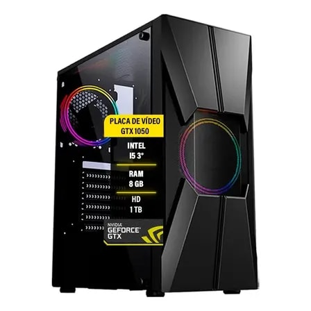 Imagem do Computador I5 Gtx 1050 16gb Hd 1tb Ssd 120gb Fonte Real 500w 16 Gb