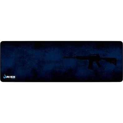 Imagem do Mousepad Gamer Rise Mode Speed M4a1 Estendido 900x300mm Azul Rg Mp 06 M4a