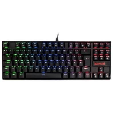 Imagem do Teclado Mecanico Gamer Redragon Kumara Anti Ghosting Rgb Switch Outemu Blue Abnt2 Preto Pt K552rgb 1 Pt Blue
