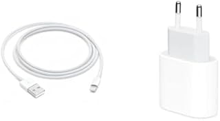 Imagem do Cabo Apple Lightning Para Usb 1 M E Adaptador De Corrente Usb C De 20w