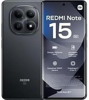 Imagem do Smartphone Xiaomi Redmi Note 15 5g 256gb 8gb Ram Preto 5g Com Nfc