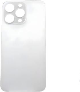 Imagem do Iphone 15 Pro Max Tampa Traseira S Aro Titanio Branca Material Premium