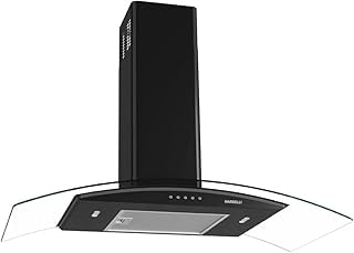 Imagem do Coifa Nardelli De Parede Clean Vidro Curvo Black 90cm 220v