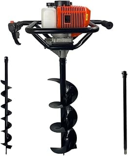 Imagem do Perfurador De Solo A Gasolina 52cc 2 5hp Com Brocas 80x10cm 80x20cm Extensao 60cm Carbon Fak