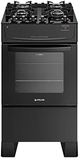 Imagem do Fogao Atlas 4 Bocas Preto Monaco Top Glass Com Acendimento Automatico Bivolt