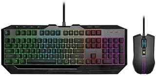 Imagem do Cooler Master Kit Teclado E Mouse Gamer Membrana Devastator 3 Rgb Preto Usb Abnt2