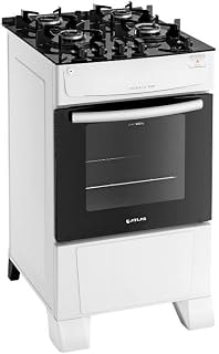 Imagem do Fogao Atlas 4 Bocas Branco Monaco Top Glass Com Acendimento Automatico Bivolt