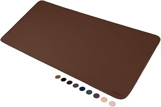 Imagem do Mousepad Desk Pad Eddias Em Couro Ecologico 90x40cm Cafe