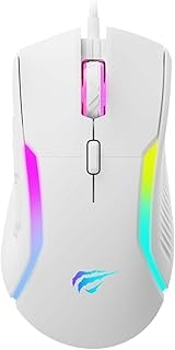 Imagem do Mouse Gamer Havit Hv Ms1033 Rgb 8000 Dpi 9 Botoes Branco
