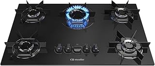 Imagem do Cooktop Mueller 5 Bocas Queimador Ultra Chama Mcg5bb Bivolt