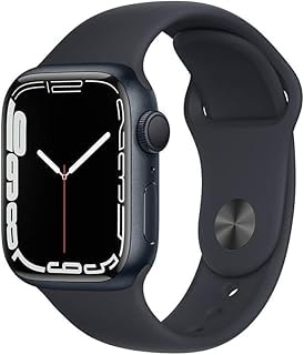 Imagem do Apple Watch Series 7 Gps Caixa Em Aluminio Meia Noite De 41 Mm Com Pulseira Esportiva Meia Noite