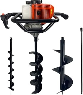 Imagem do Perfurador De Solo Gasolina 52cc 2 5hp Com 3 Brocas Extensao 1m Carbon Fak