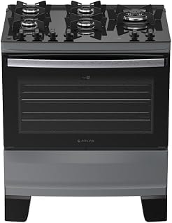 Imagem do Fogao Atlas Agile Up Glass 5 Bocas Bivolt Tripla Chama Lateral