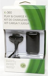 Imagem do Kit Bateria Cabo Carregador Controle Xbox 360 Fat E Slim