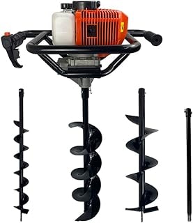 Imagem do Perfurador De Solo A Gasolina 52cc 2 5hp Com 3 Brocas Extensao 60cm Carbon Fak