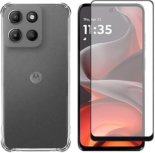 Imagem do Capa Case Capinha E Pelicula 3d Vidro Para Motorola Moto G15