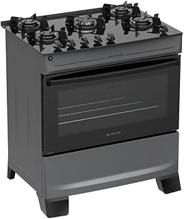 Imagem do Fogao 5 Bocas Atlas Monaco Top Glass Mesa De Vidro Bivolt