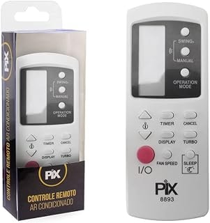 Imagem do Controle Remoto Ar Condicionado Philco Ph12000fm3q Branco Pix