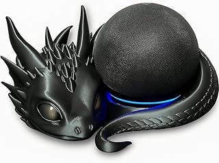 Imagem do Suporte Base Dragao Para Amazon Echo Dot 4 E 5 Geracao Preto
