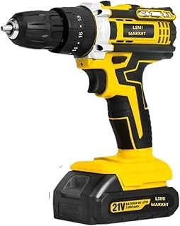 Imagem do Parafusadeira Furadeira A Bateria 21v Com Empunhadura Emborrachada Bateria Recarregavel E Carregador Bivolt