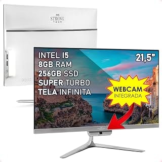 Imagem do Computador All In One Intel Core I5 21 5 Full Hd 8gb Ssd 256gb Hdmi Strong Tech