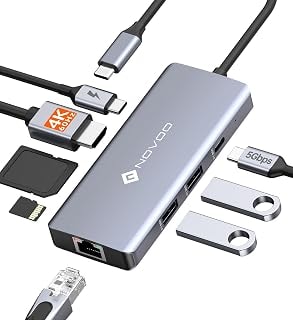 Imagem do Novoo Adaptador Usb C Hub R8c Pro Usb C