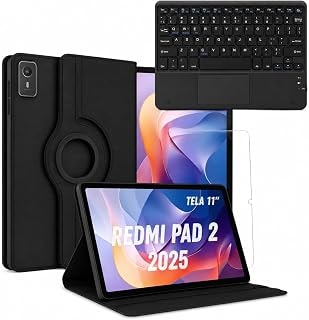 Imagem do Capa Para Xiaomi Redmi Pad 2 2025 Kit Completo Preto