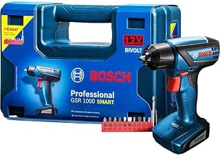 Imagem do Bosch Parafusadeira Furadeira A Bateria Gsr 1000 Smart 12v Com 10 Bits E Maleta