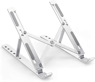 Imagem do Suporte Para Notebook E Macbook Em Aluminio Com Altura Ajustavel