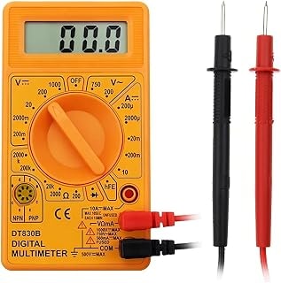 Imagem do Multimetro Digital Profissional Portatil Cabos Bateria 9v Medidor Eletrico Completo