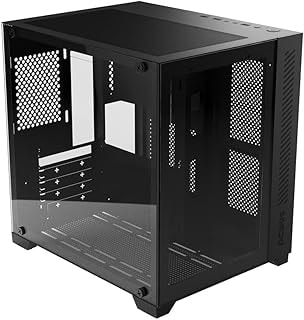 Imagem do Gabinete Gamer Forcefield Black Vulcan Frontal E Lateral Em Vidro Pcyes Gffbvp Pcyes