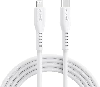 Imagem do Geonav Cabo De Silicone Usb C Para Lightning Carregamento Ate 38w Silicone Resistente 1 5m Eslicswt Branco