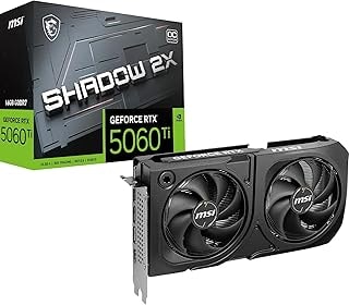 Imagem do Placa De Video Msi Geforce Rtx 5060 Ti Shadow Oc Plus 2x 16gb Gddr7