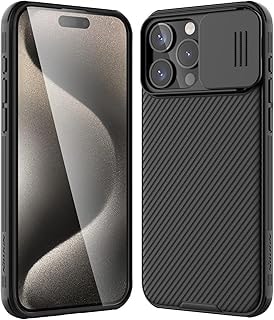Imagem do Nillkin Capa Camshield Pro Series Projetada Para Apple Iphone 15 Pro Max Preta