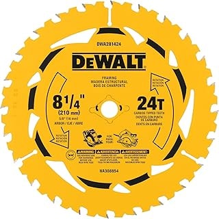 Imagem do Disco De Serra Madeira Estrutural 24 Dentes 210mm Dewalt Dwa281424