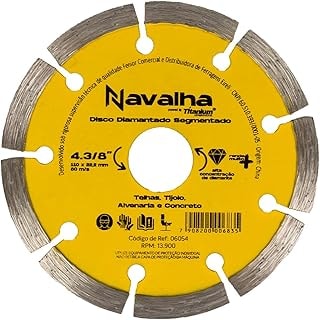 Imagem do Disco Diamantado Navalha Segmentado 4 3 8 X 110mm